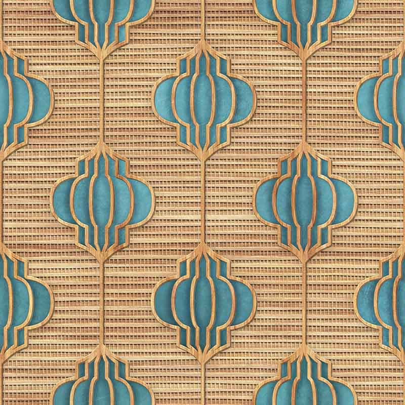 3D Wooden Lamp Texture Wallpaper Mural pattern detail
