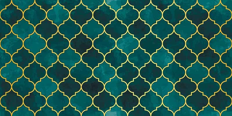 Kanti, Lustrous Moroccon Pattern Wallpaper Mural pattern detail