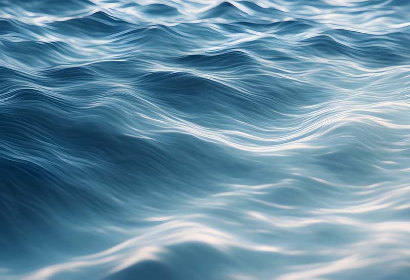 Calm Tides, Gentle Ocean Waves Wallpaper Mural pattern detail