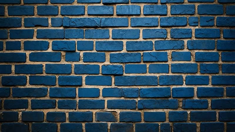 Blue Horizon Grunge Bricks Wallpaper Mural pattern detail