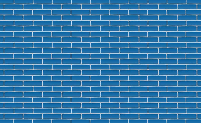 Indigo Brickwork Wallpaper Mural pattern detail