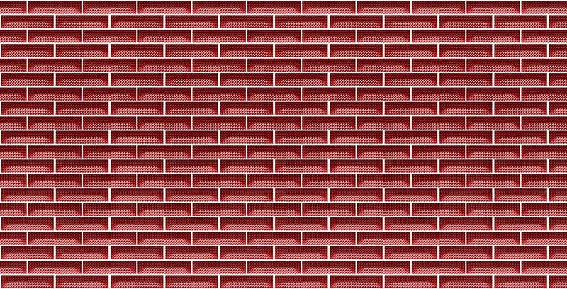 Modern Amber Bricks Glow Wallpaper Mural pattern detail