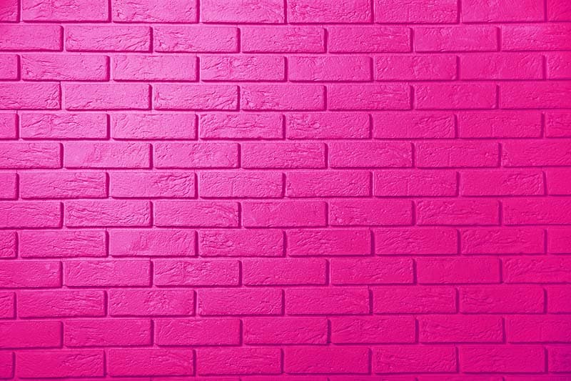 Blushing Brick Wall Elegance Wallpaper Mural pattern detail