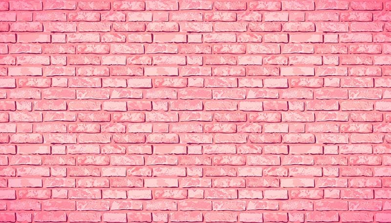 Pink Brick Tranquil Gateway Wallpaper Mural pattern detail