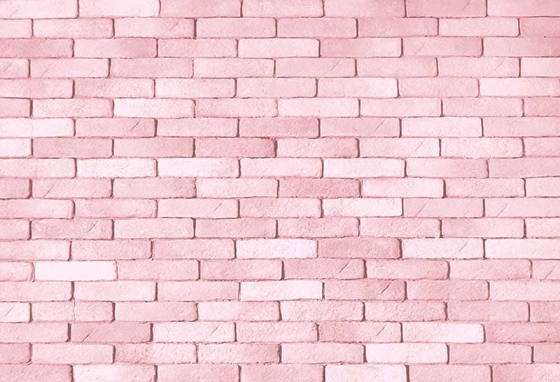 Whispering Pink Brick Fields Wallpaper Mural pattern detail