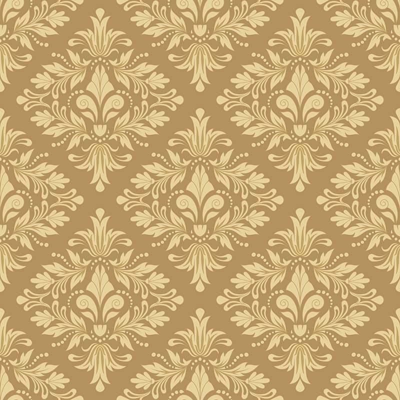 Empire Gold Flourish Damask Wallpaper Mural pattern detail