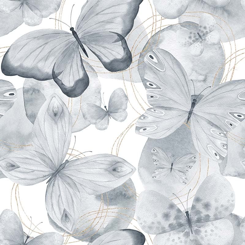 Creative Butterfly Art Pattern Wall Wallpaper pattern detail