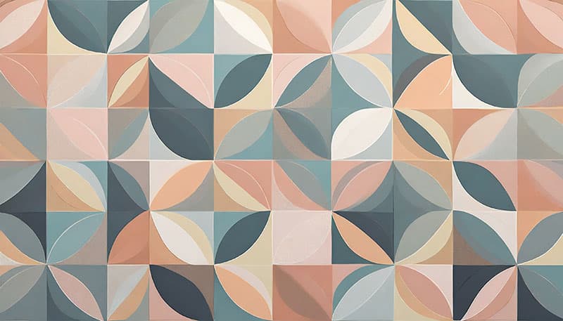 Pastel Colors Abstract Mosaic Wallpaper Mural pattern detail