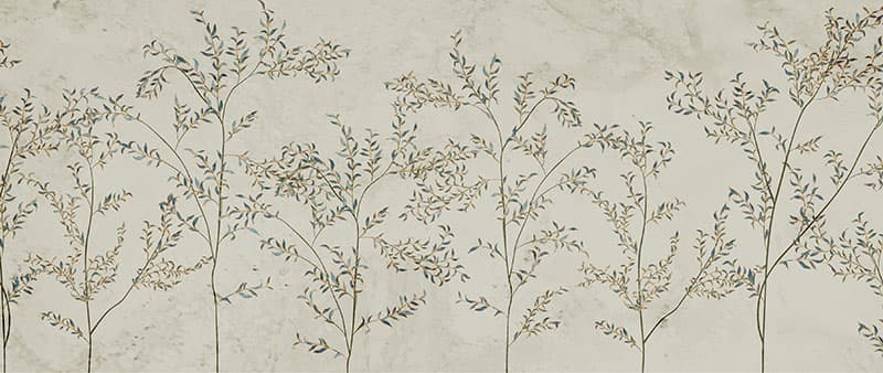 Scandinavian Botanical Breeze Wallpaper Mural pattern detail