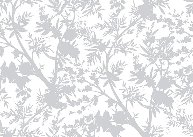 Ivory, Soothing Nature Vibes Wallpaper Mural, Customized pattern detail