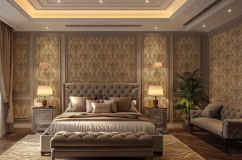 Sovereign Luxe Modern Wallpaper Roll pattern detail