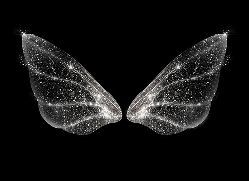 Celestial Wings Embrace Wallpaper Mural pattern detail