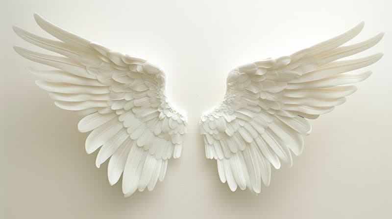 Whispers of Heaven Angel Wings Wallpaper Mural pattern detail