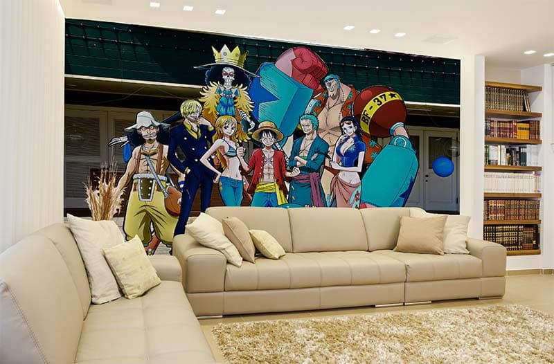 Manga Wallpaper for Wall shown in a room