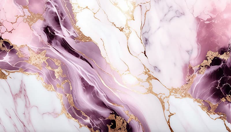 Luxury Purple Gold Splashes Wallpaper Mural pattern detail