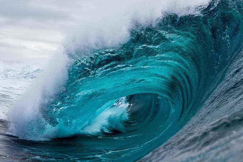 Big Crashing Wave Photography Wallpaper Mural pattern detail