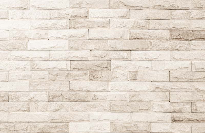 Cream and White Stone Brick Wall Mural Wallpaper pattern detail