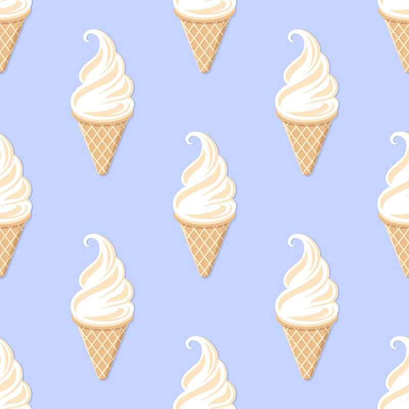Ice Cream Wonderland Wallpaper Mural pattern detail