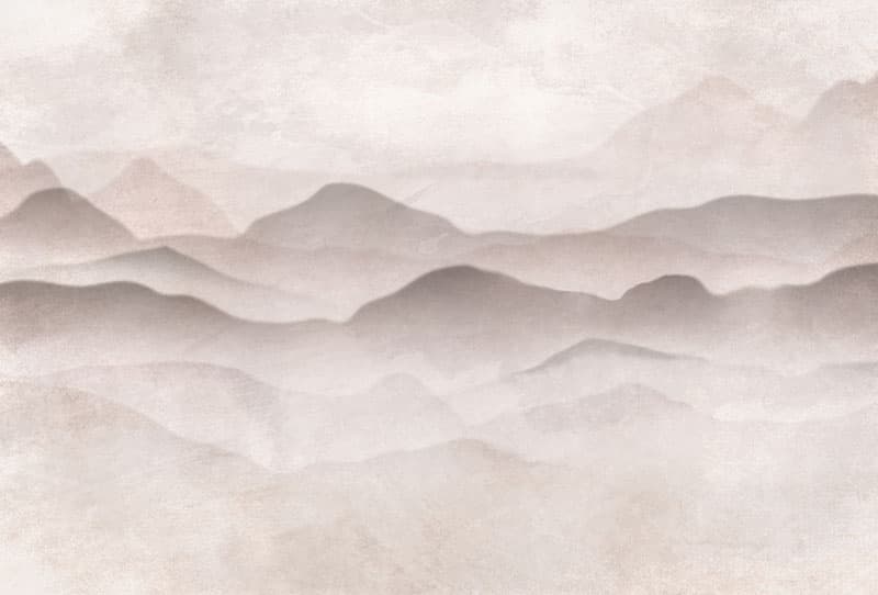 Soft Hues Mountain Art Wallpaper Mural pattern detail