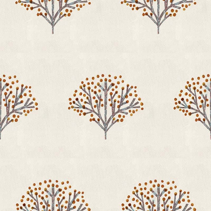 Garden Floral Etch Wallpaper Mural pattern detail