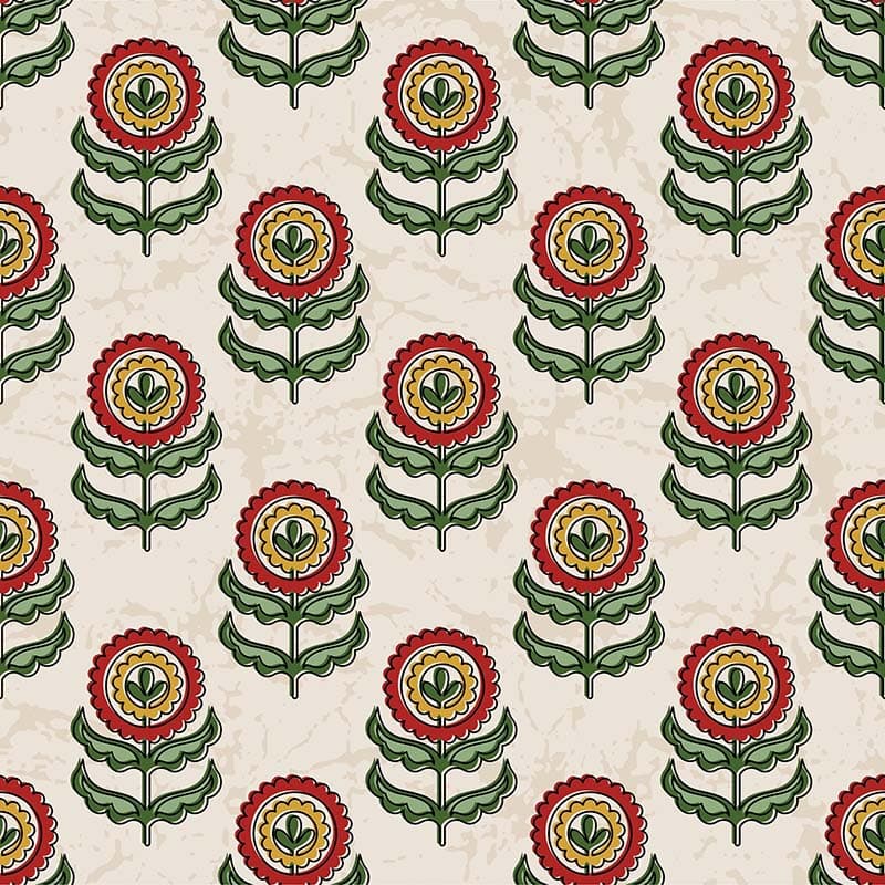 Heirloom Bloom Wallpaper Mural pattern detail