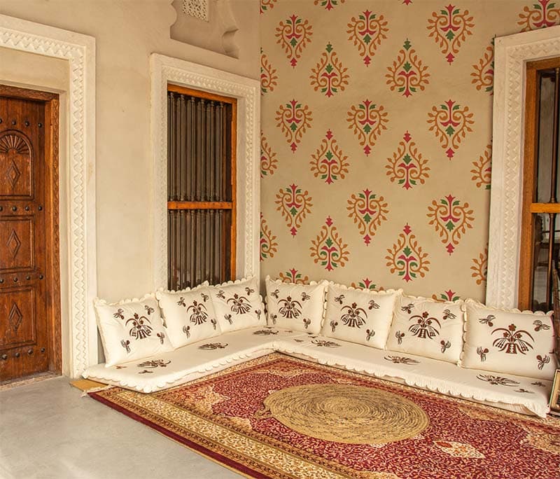 Heritage Hue Wallpaper Mural shown in a room