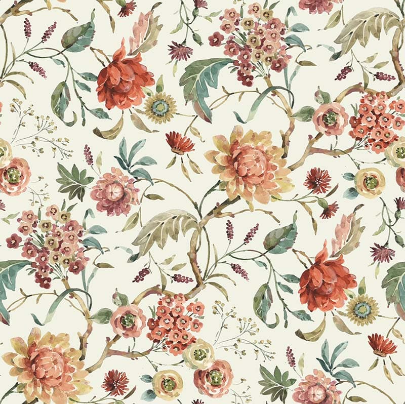 Beautiful Blossom Trail Wallpaper Mural pattern detail