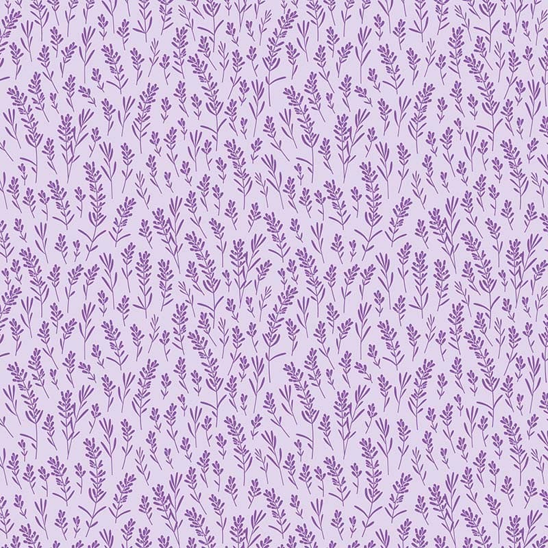 Whispering Lavender Leaves Wallpaper Mural pattern detail