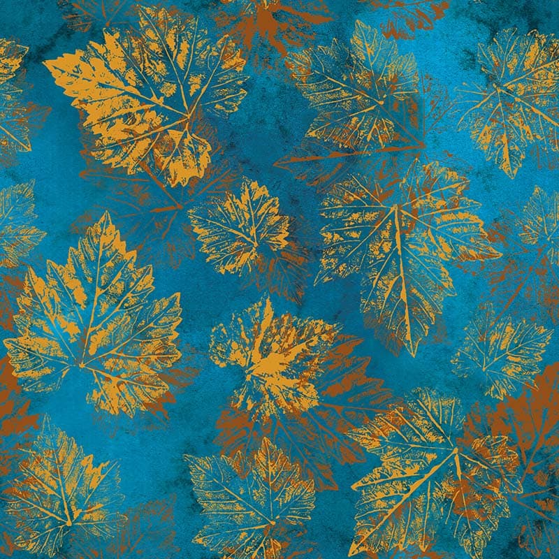Modern Maple Leaf Imprints Wallpaper Mural pattern detail