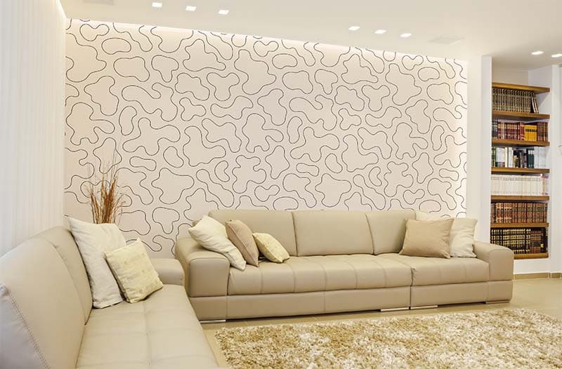 Magicdecor Curve, Modern Wallpaper Mural shown in a room