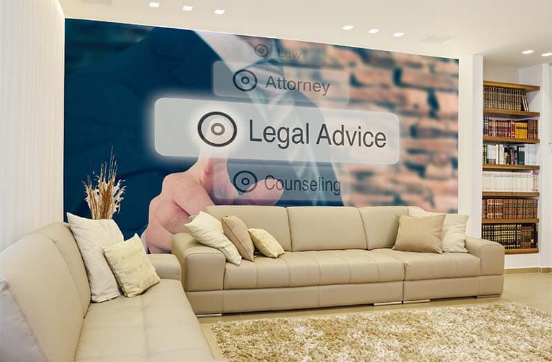 Advocate Aura Wallpaper Mural shown in a room
