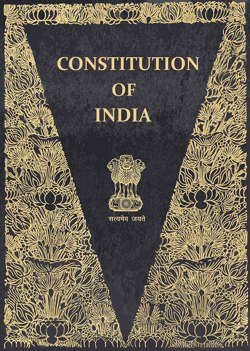 Indian Constitution Wallpaper Mural pattern detail