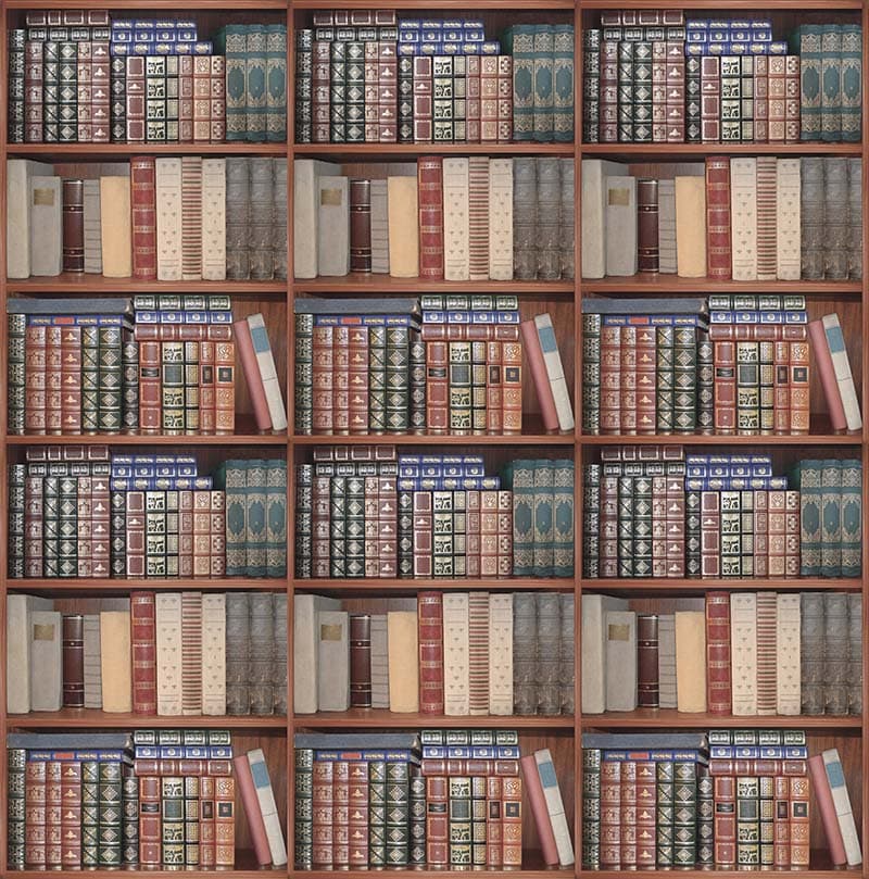 Law Books on Shelves Wallpaper Mural pattern detail
