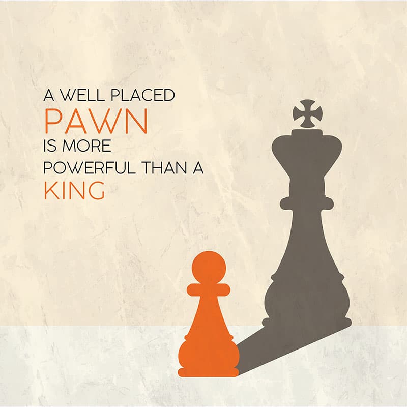 Chess Inspirational Quote Wallpaper Mural pattern detail