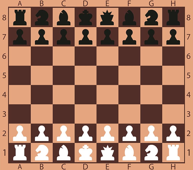 Wooden Chess Board Effect Wallpaper Mural pattern detail