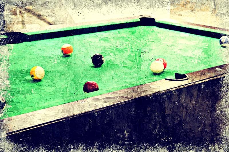 Modern Snooker Table Abstract Painting Style wallpaper pattern detail