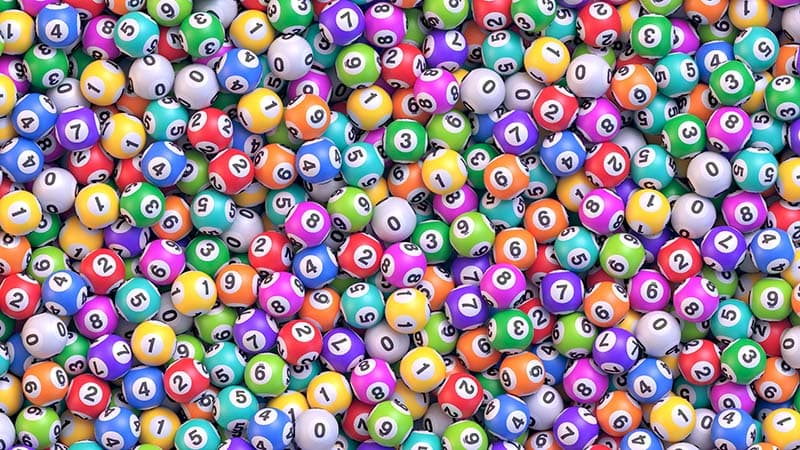 Bingo Balls Wallpaper Mural pattern detail