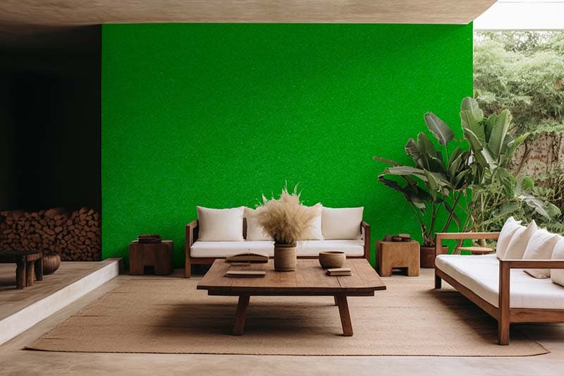 Snooker Table Floor Texture Wallpaper Mural shown in a room