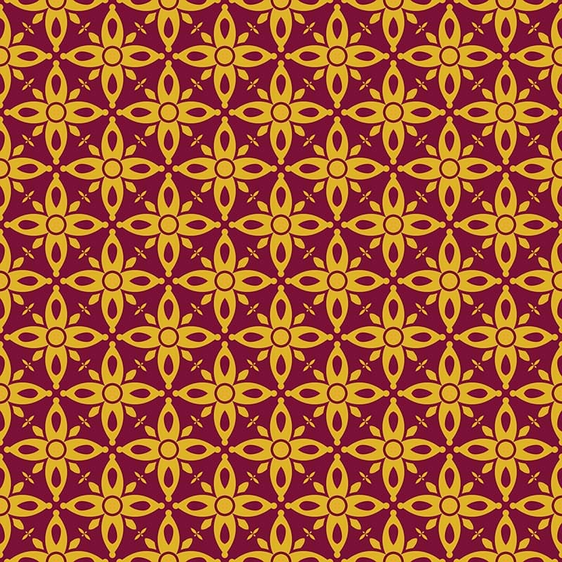 Maroon Gold Luxury Motifs Wallpaper Mural pattern detail