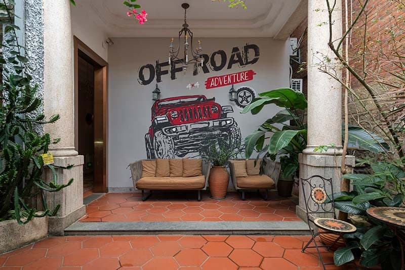 Off Road Adventure Wallpaper Mural shown in a room