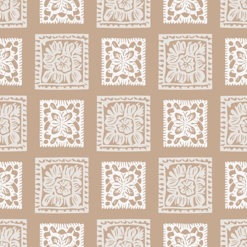 80s Vintage Bohemian Wallpaper Mural Design pattern detail