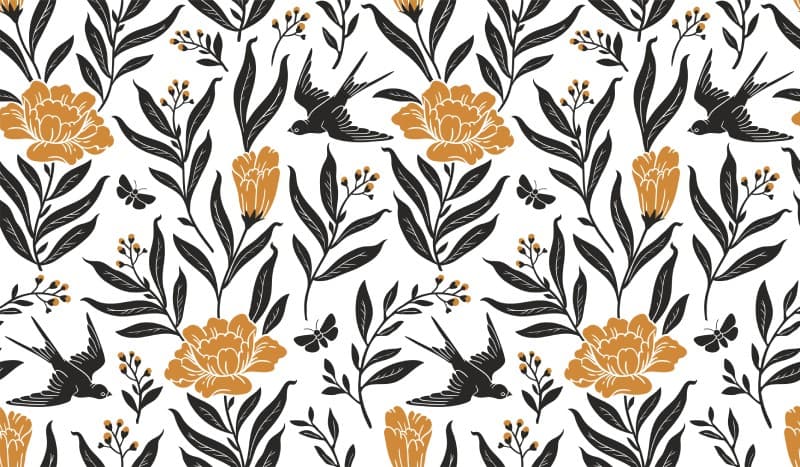 Boho Mystical Pattern Wallpaper Mural pattern detail