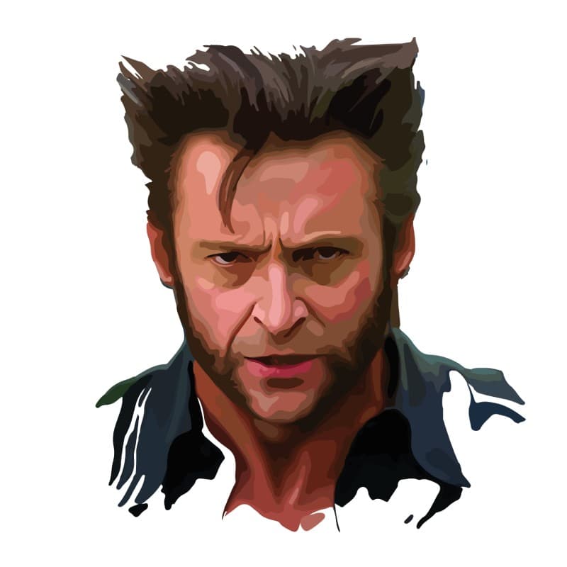 Logan Art Wolverine Movie Wallpaper Mural pattern detail