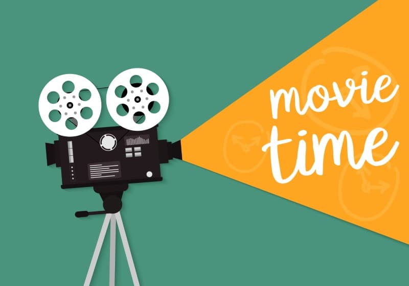 Movie Time Wallpaper Mural pattern detail