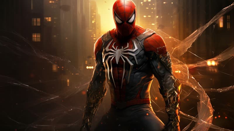 Classy Spiderman Wall Background Wallpaper Mural pattern detail
