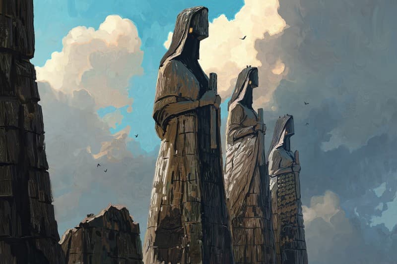 Valley of The Ancients Wallpaper Mural pattern detail