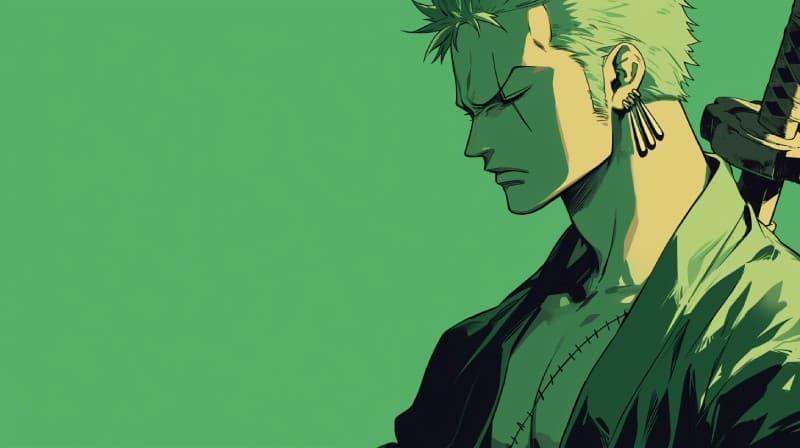 Zoro Wallpaper Mural pattern detail