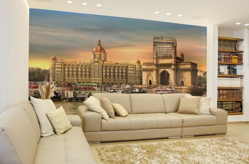 Gateway of India Wallpaper Mural shown in a room