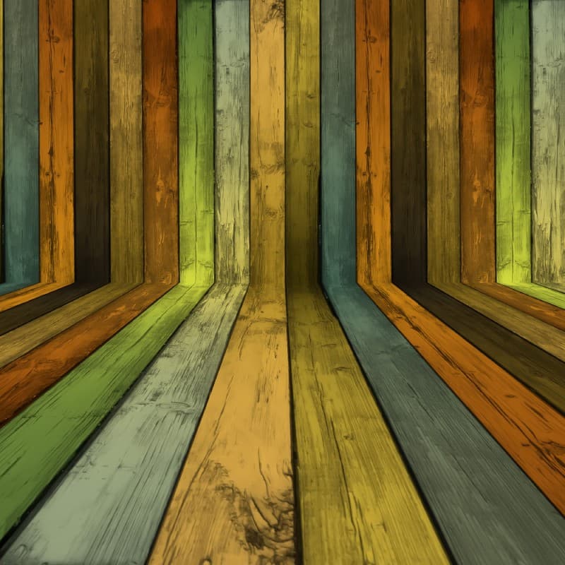 3D Creative Colorful Wood Panels Wallpaper Mural pattern detail