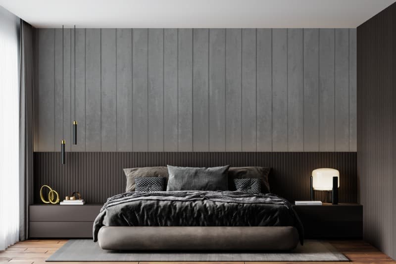 Ashwood Elegance Wallpaper Mural shown in a room